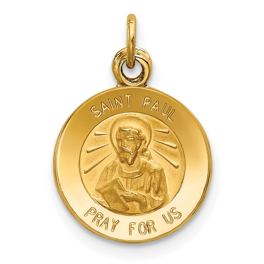 14K Yellow Gold Saint Paul Medal Charm XR631 – Wellness Marketer ...