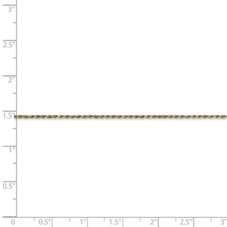 24" 14k Yellow Gold 1.15mm Diamond-cut Machine-made Rope Chain Necklace