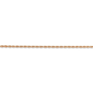 14" 14k Rose Gold 1.50mm Diamond-cut Rope with Lobster Clasp Chain Necklace