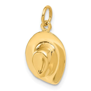 10K Yellow Gold Hat Charm