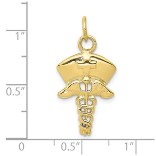 10K Yellow Gold Nurse Symbol Charm
