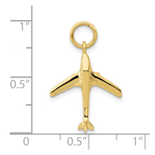 10K Yellow Gold Jet Charm
