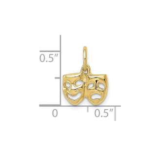 10K Yellow Gold Comedy/Tragedy Charm 10A4855