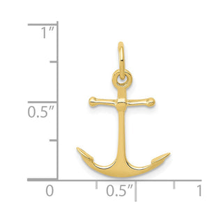 10K Yellow Gold Anchor Charm