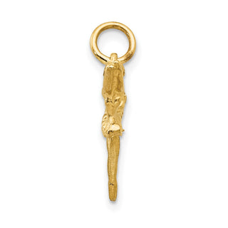 10K Yellow Gold Ballerina Charm 10A9048