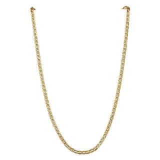 26" 10k Yellow Gold 4.75mm Hollow Anchor Chain