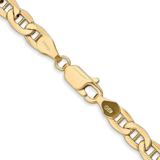 26" 10k Yellow Gold 4.75mm Hollow Anchor Chain
