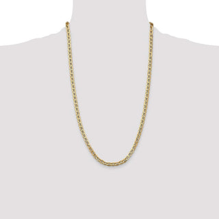 26" 10k Yellow Gold 4.75mm Hollow Anchor Chain