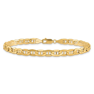 9" 10k Yellow Gold 5.5mm Hollow Anchor Chain