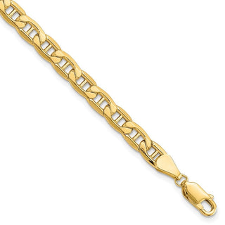 9" 10k Yellow Gold 5.5mm Hollow Anchor Chain