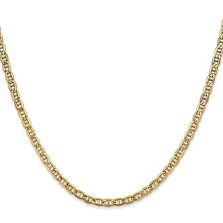 16" 10k Yellow Gold 3.2mm Hollow Anchor Chain