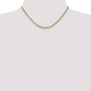 16" 10k Yellow Gold 3.2mm Hollow Anchor Chain