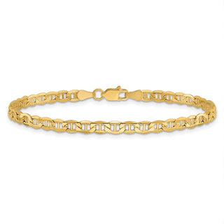 9" 10k Yellow Gold 3.2mm Hollow Anchor Chain
