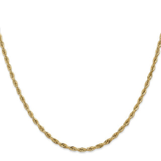 16" 10k Yellow Gold 2.8mm Hollow Rope Chain