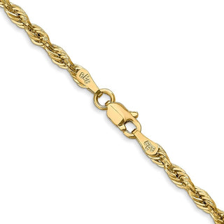16" 10k Yellow Gold 2.8mm Hollow Rope Chain