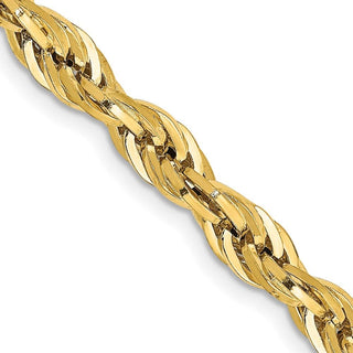 20" 10k Yellow Gold 4.75mm Hollow Rope Chain