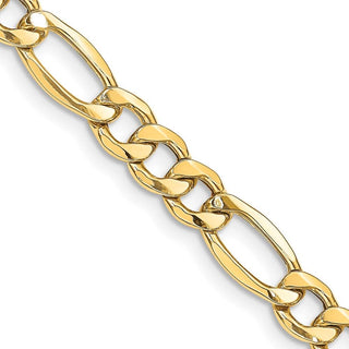 26" 10k Yellow Gold 8.5mm Hollow Figaro Chain
