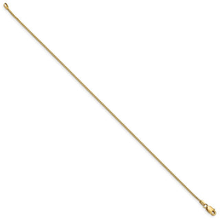 9" 10k Yellow Gold .95mm Box Chain Anklet