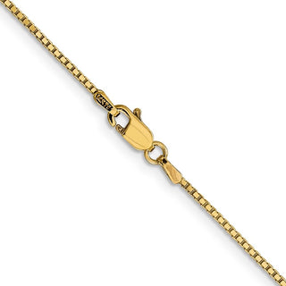 18" 10k Yellow Gold 1.05mm Box Chain