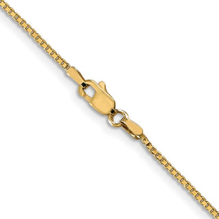 18" 10k Yellow Gold 1.1mm Box Chain