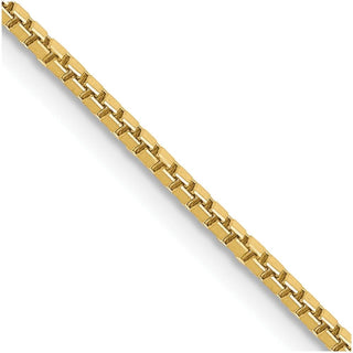 16" 10k Yellow Gold 1.3mm Box Chain
