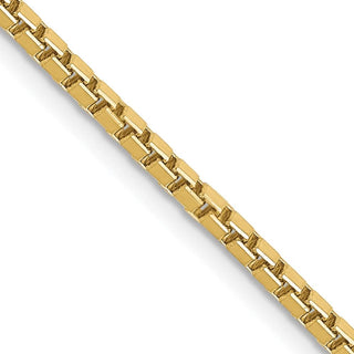 18" 10k Yellow Gold 1.9mm Box Chain