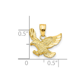 10k Yellow Gold Eagle Pendant 10C1009