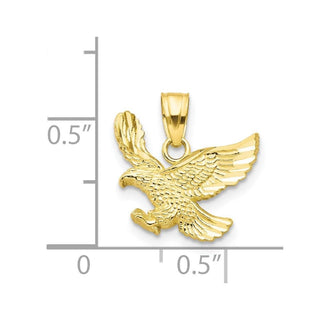 10k Yellow Gold Eagle Pendant 10C1009