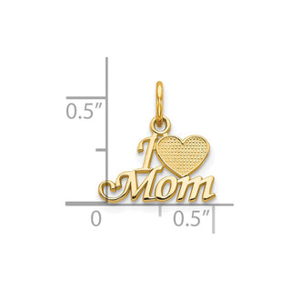 10k Yellow Gold Mom Charm 10C101