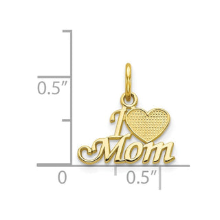 10k Yellow Gold Mom Charm 10C101