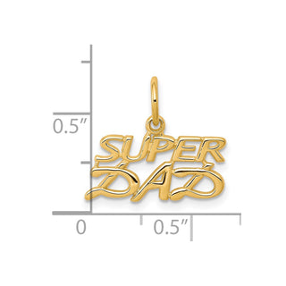 10k Yellow Gold Super Dad Charm 10C102
