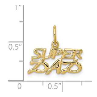 10k Yellow Gold Super Dad Charm 10C102