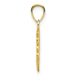 10k Yellow Gold Dolphin Pendant 10C1023