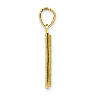 10k Yellow Gold With Rhodium-Plating Holy Bible Pendant