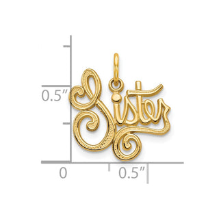 10k Yellow Gold Sister Charm