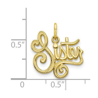 10k Yellow Gold Sister Charm