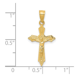 10k Yellow Gold Crucifix Pendant 10C1066