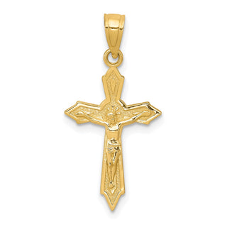 10k Yellow Gold Crucifix Pendant 10C1066