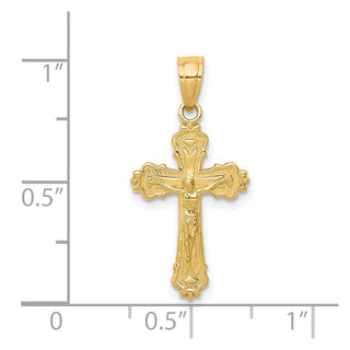 10k Yellow Gold Crucifix Pendant 10C1069