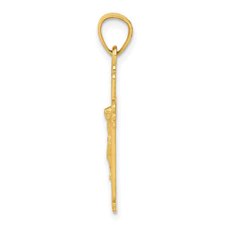 10k Yellow Gold Crucifix Pendant 10C1070