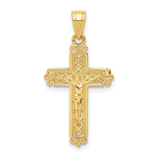 10k Yellow Gold Crucifix Pendant 10C1070