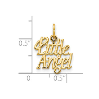 10k Yellow Gold Little Angel w/Halo Charm
