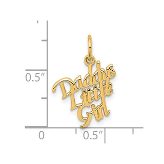 10k Yellow Gold Daddys Little Girl Charm