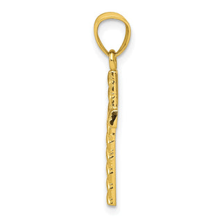 10k Yellow Gold Cross Pendant 10C1095
