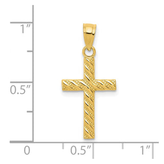10k Yellow Gold Cross Pendant 10C1095