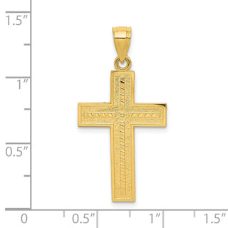 10k Yellow Gold Cross Pendant 10C1101
