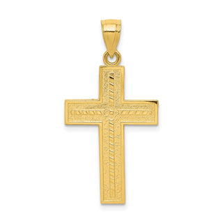 10k Yellow Gold Cross Pendant 10C1101