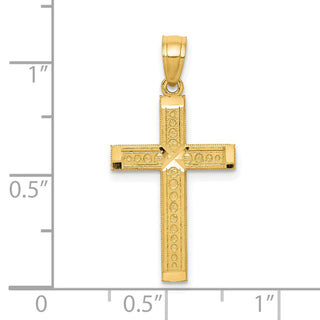 10k Yellow Gold Cross Pendant 10C1103