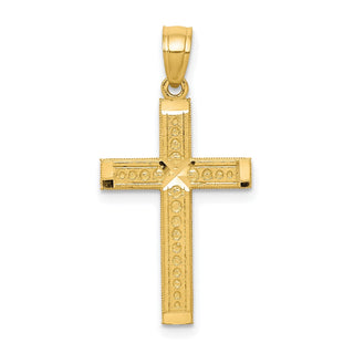 10k Yellow Gold Cross Pendant 10C1103