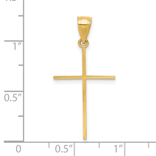 10k Yellow Gold Cross Pendant 10C1106